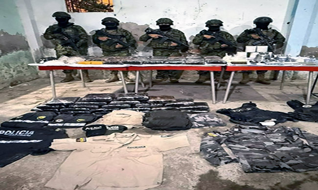 Fuerzas Armadas desmantelan centro de acopio de droga en Manab&iacute;